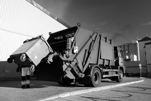 Residential area with secure skip hire in Pimlico
