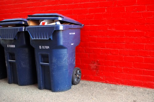 Recycling bins used in Pimlico
