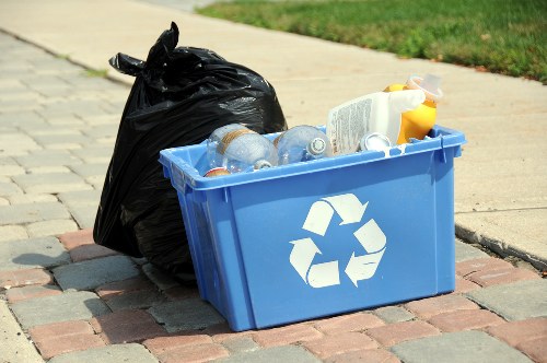 Recycling process in rubbish removal
