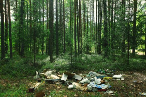 Mulching and managing garden debris in Pimlico