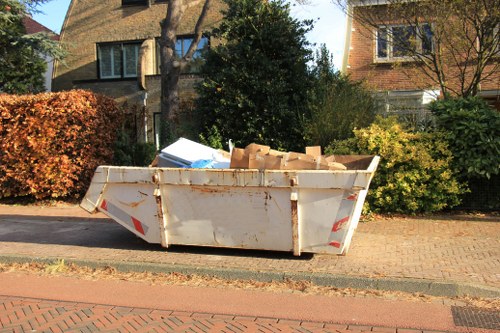 Professional waste removal service in action